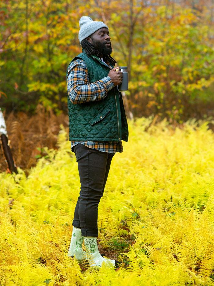 Blue Q I Fucking Love It Out Here M-Crew Socks