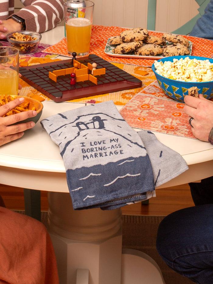 Blue Q I Love My Boring- Ass Marriage Dish Towel