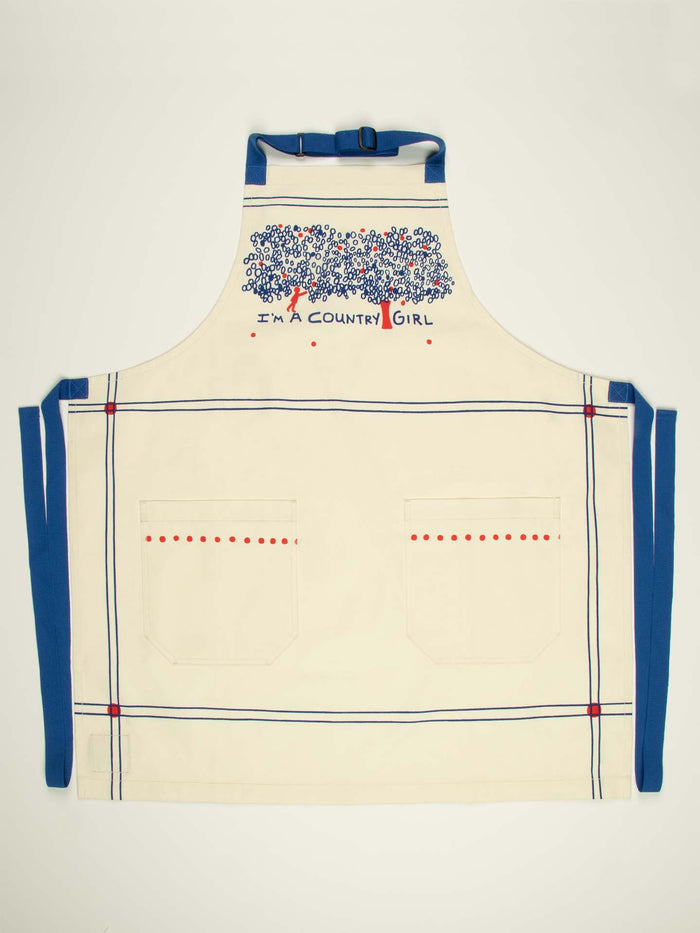 blue q I'm A Country Girl Apron