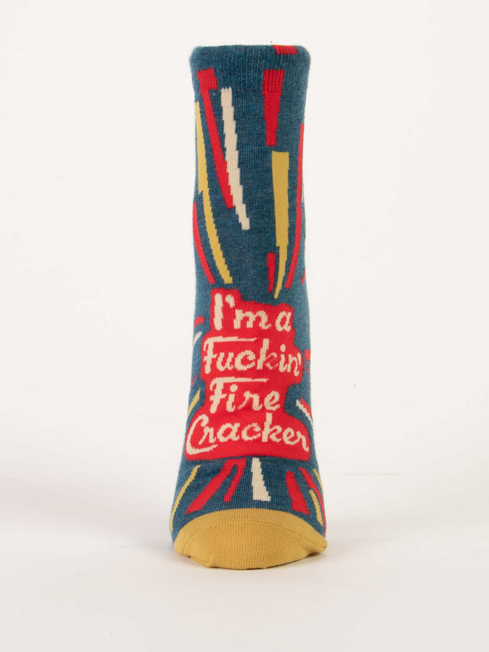 Blue Q I'm A Fuckin' Firecracker W-Ankle Socks