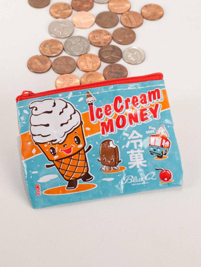 Blue Q Ice Cream Money Coin Purse