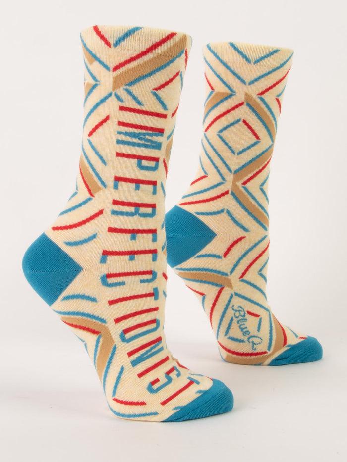 blue q Imperfectionist W-Crew Socks
