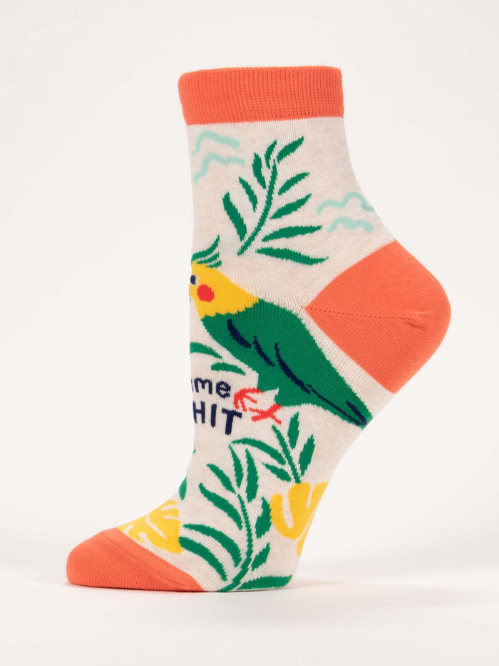 Blue Q Let's Talk Some Shit W-Ankle Socks