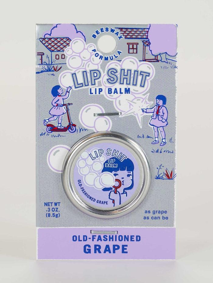 blue q Lip Shit Lip Balm-Old-Fashioned Grape