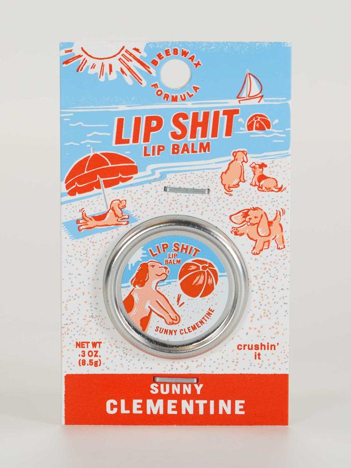 Blue Q Lip Shit Lip Balm-Sunny Clementine