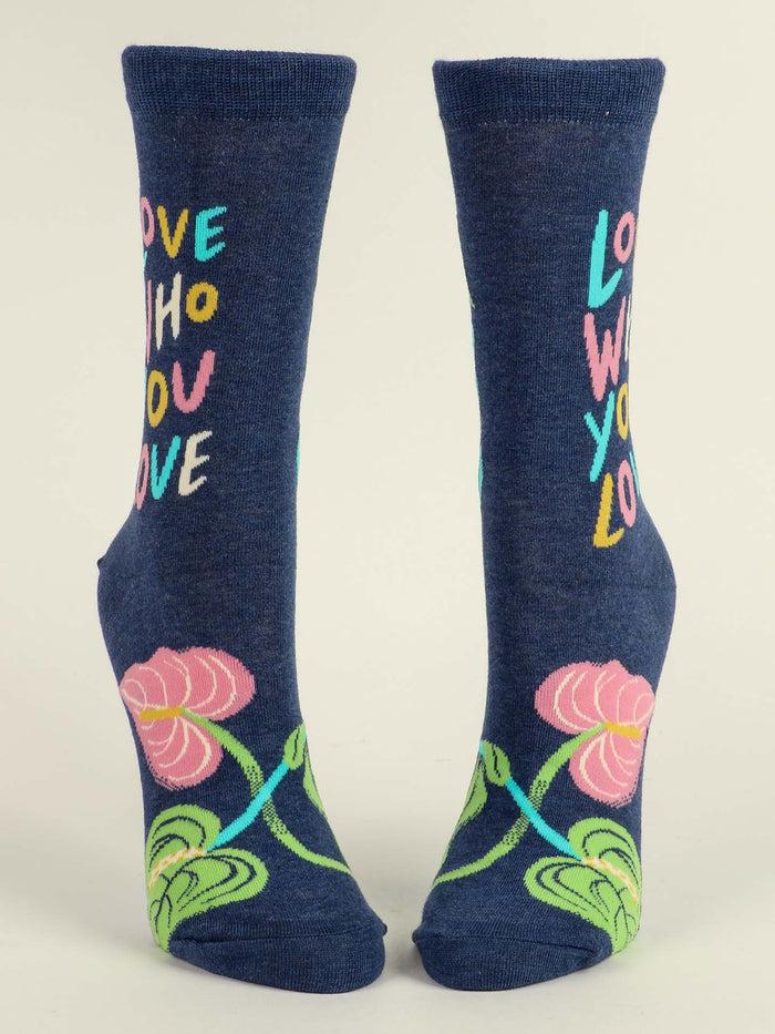 Blue Q Love Who You Love W-Crew Socks