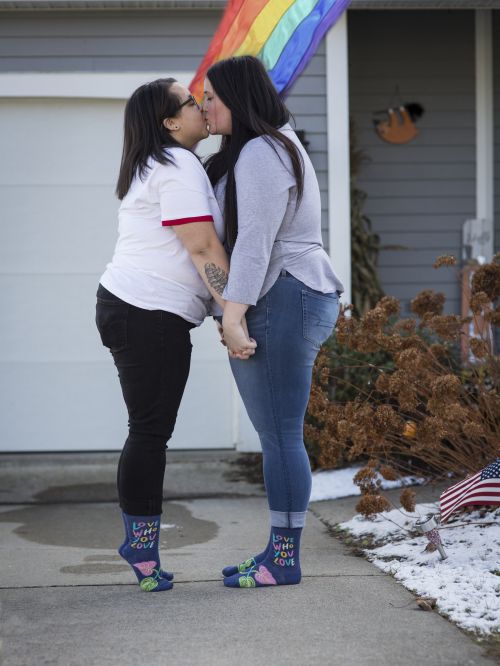 Blue Q Love Who You Love W-Crew Socks