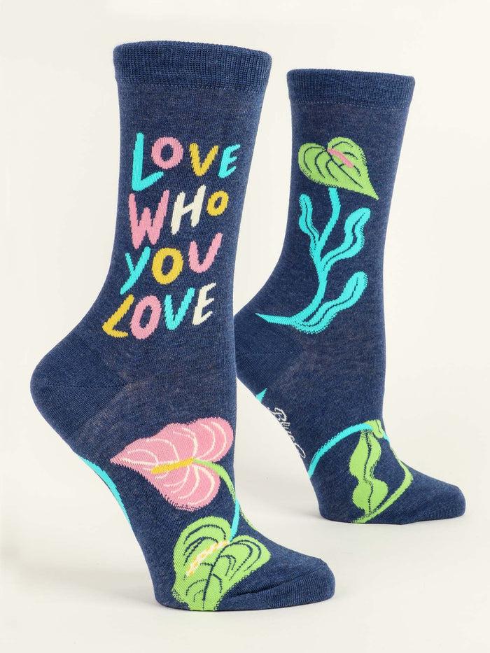 Blue Q Love Who You Love W-Crew Socks