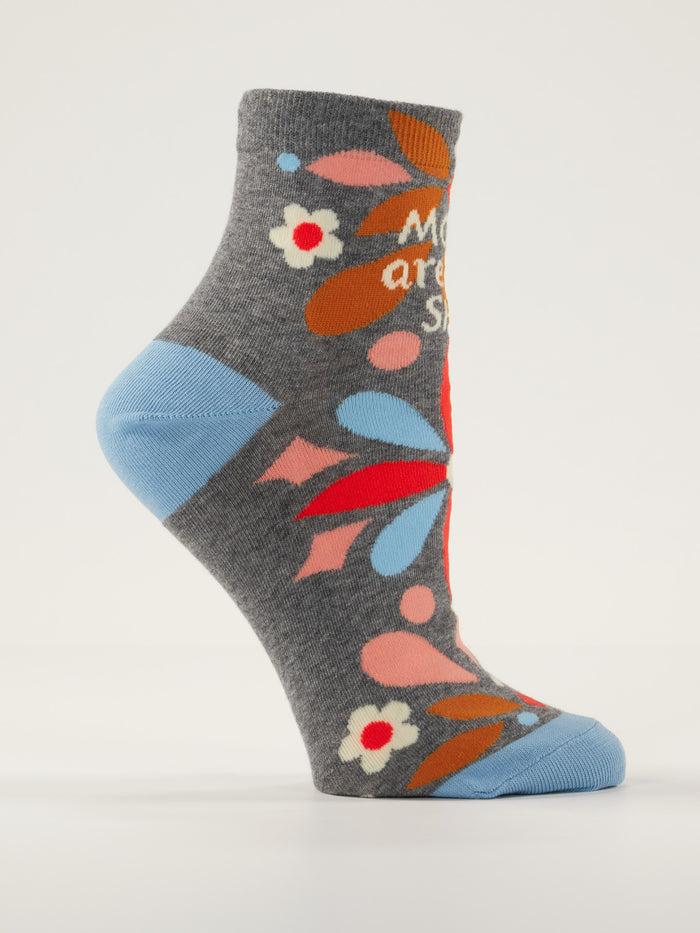 Blue Q Moms Are The Shit W-Ankle Socks