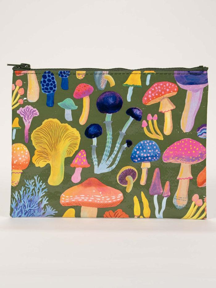 blue q Mushrooms Zipper Pouch