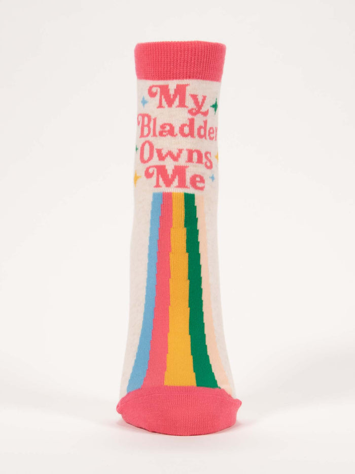 Blue Q My Bladder Owns Me W-Ankle Socks