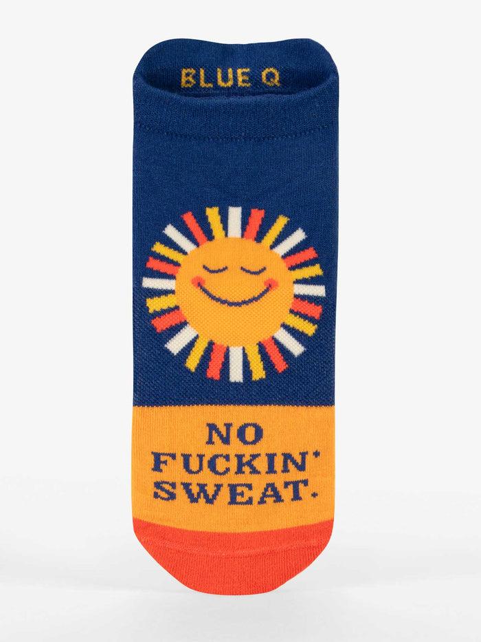 blue q No Fuckin' Sweat Sneaker Socks