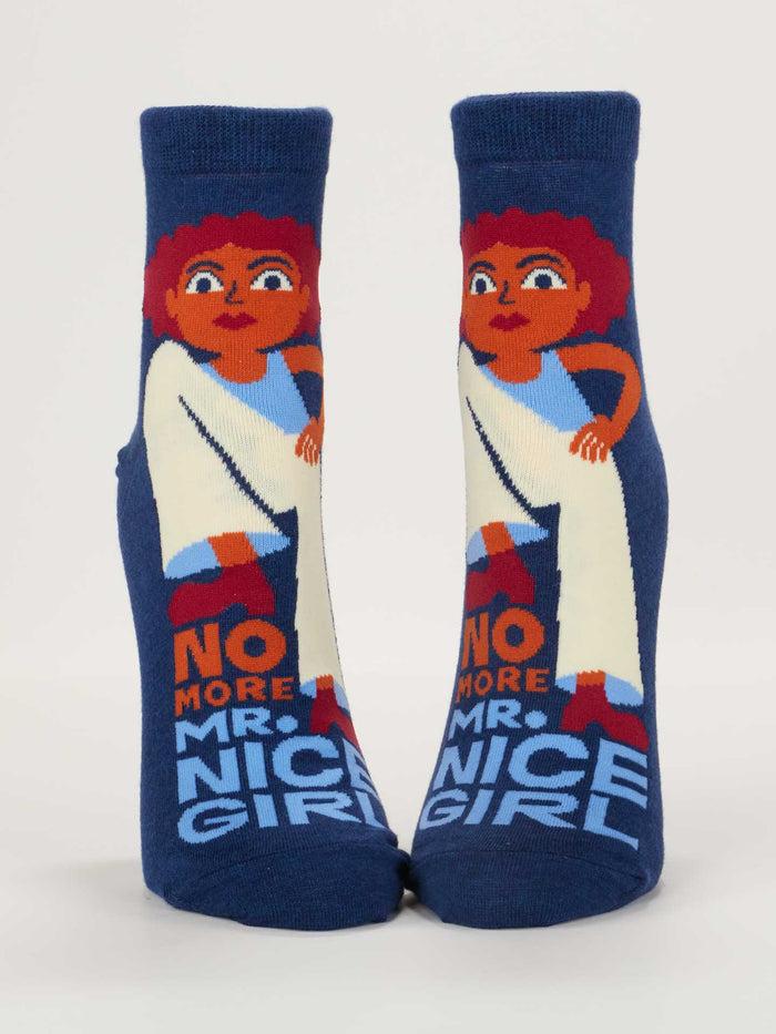 blue q No More Mr. Nice Girl Ankle Socks