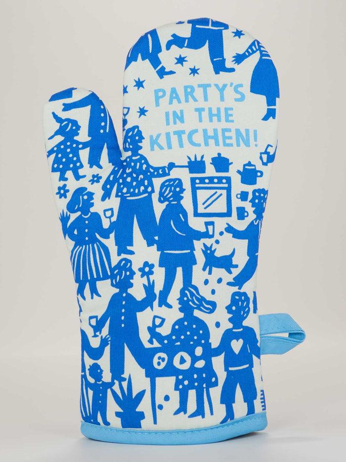 blue q Party's In The Kitchen Oven Mitt