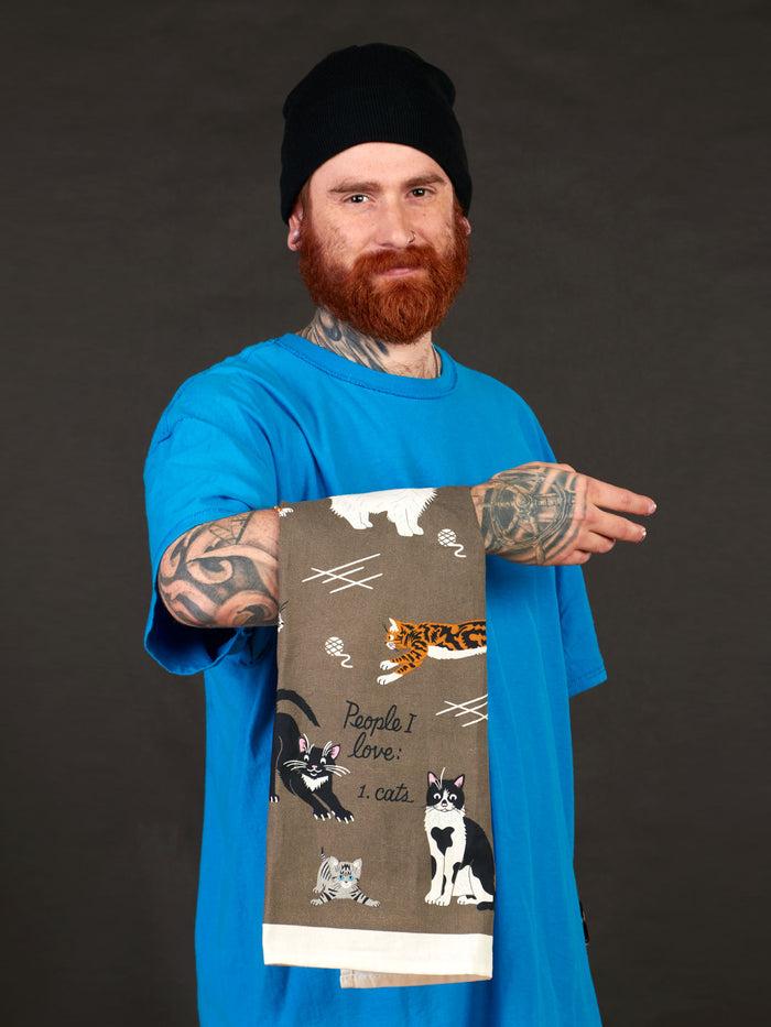Blue Q People I Love: Cats Dish Towel