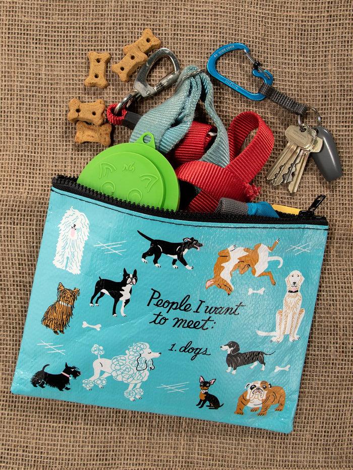 Blue Q People I Want To Meet: Dogs Zipper Pouch