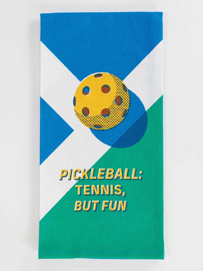 blue q Pickleball: Tennis But Fun Dish Towel