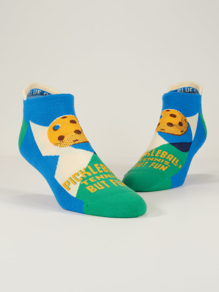 Blue Q Pickleball: Tennis But Fun Sneaker Socks
