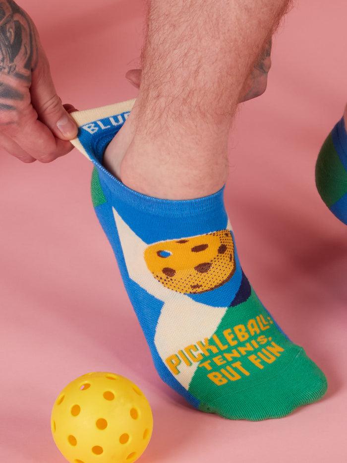 Blue Q Pickleball: Tennis But Fun Sneaker Socks