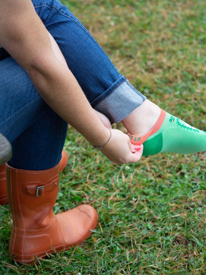 Blue Q Plant Manager Sneaker Socks