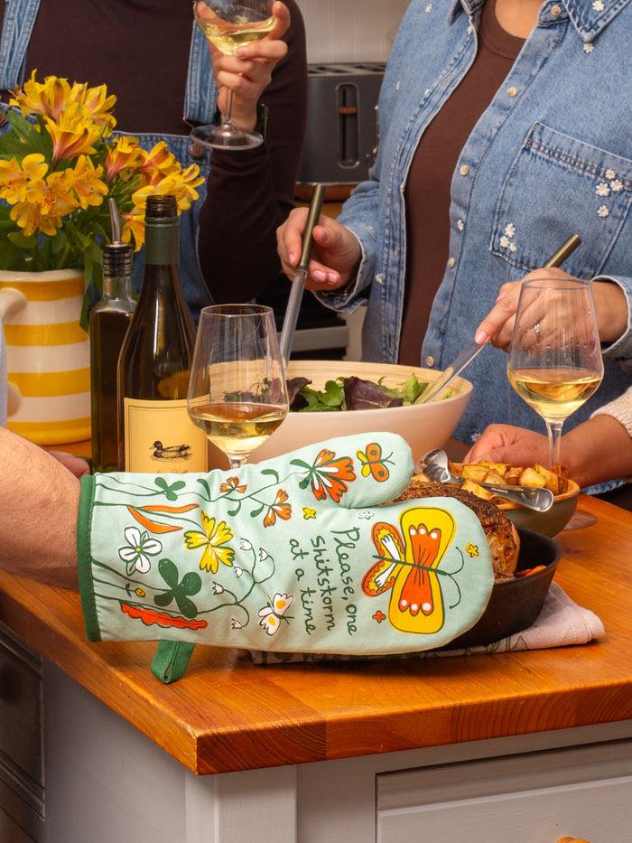 Blue Q Please One Shitstorm At A Time Oven Mitt