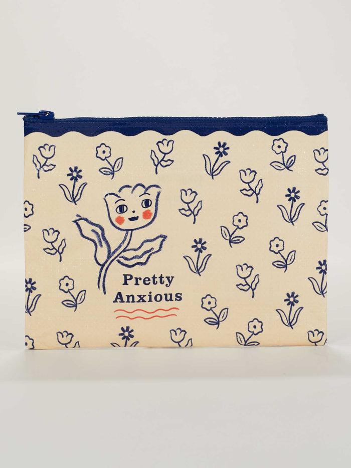blue q Pretty Anxious Zipper Pouch