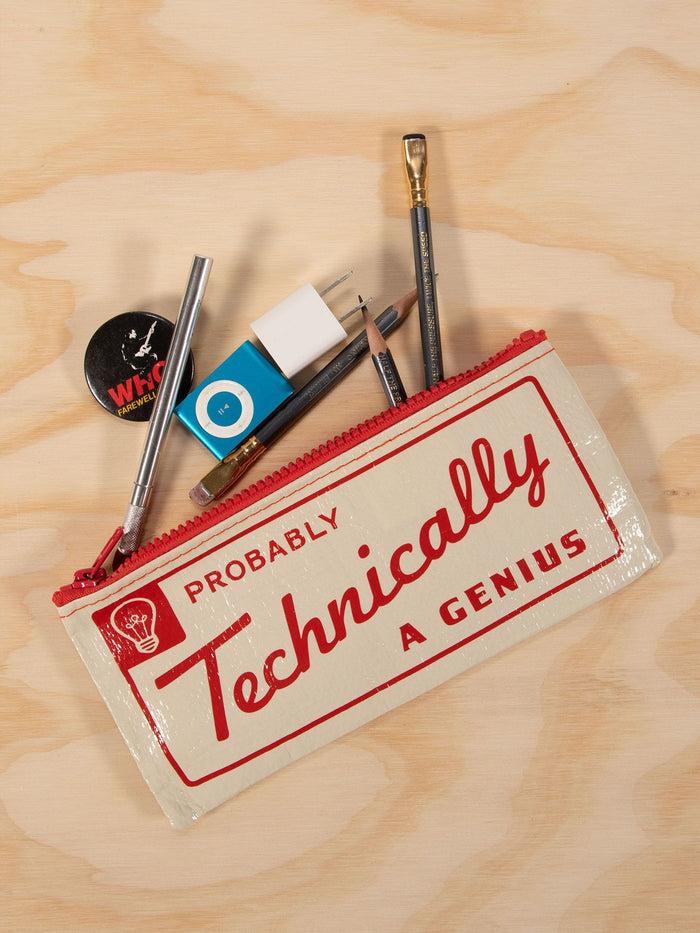 Blue Q Probably Technically A Genius Pencil Case