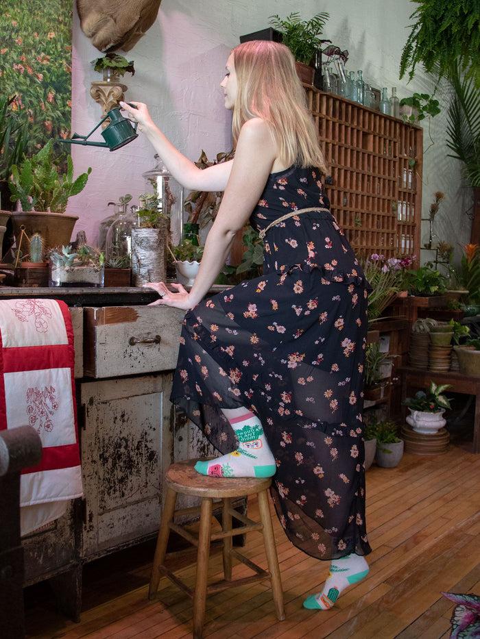 Blue Q Proud Plant Mom W-Crew Socks