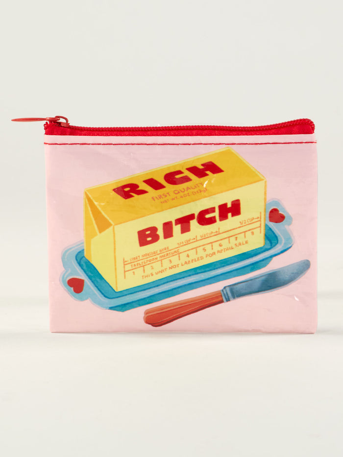 Blue Q Rich Bitch Coin Purse