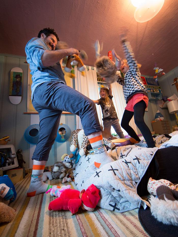 Blue Q Ringmaster Of The Shit Show M-Crew Socks