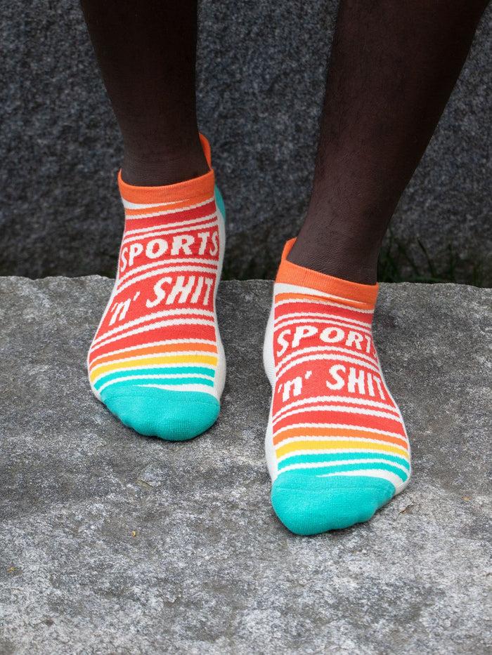 Blue Q Sports 'N' Shit Sneaker Socks