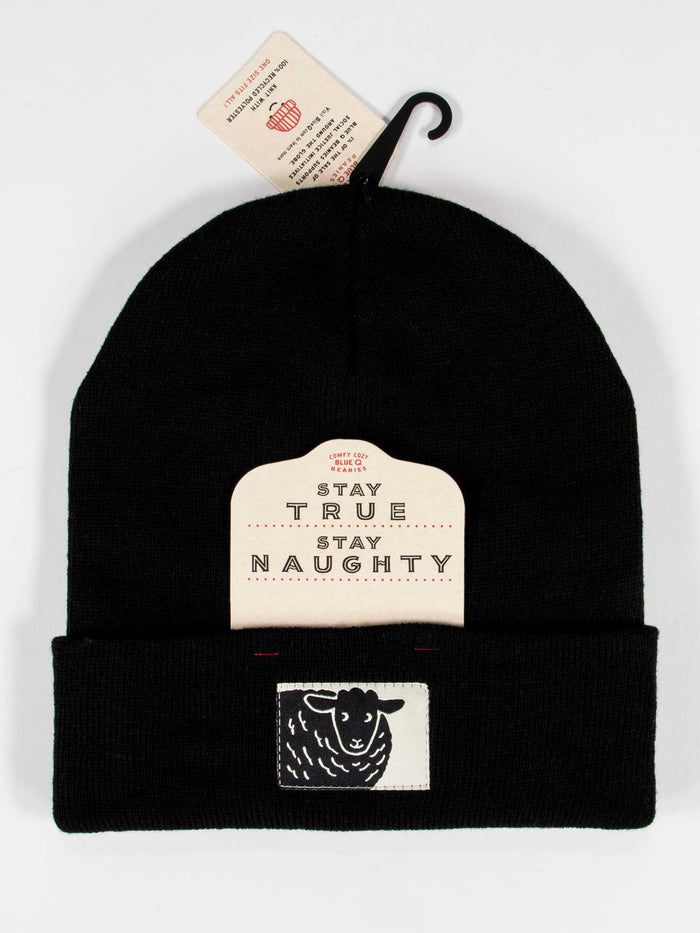 Blue Q Stay True. Stay Naughty. Beanie
