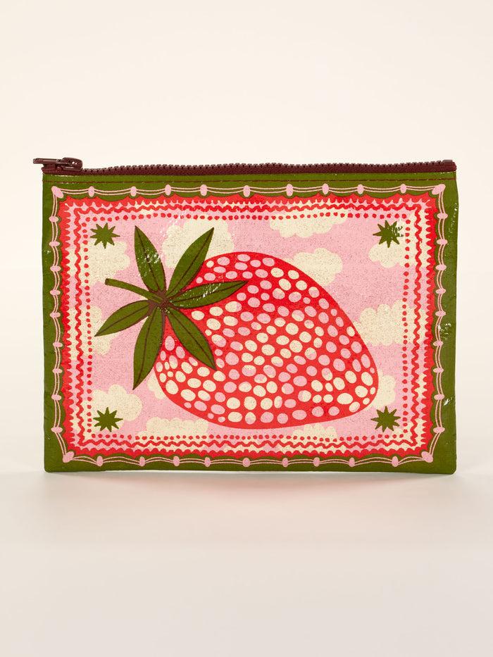Blue Q Strawberry Clouds Zipper Pouch