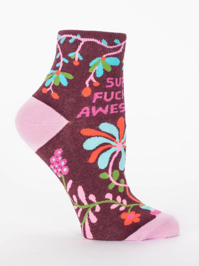 Blue Q Super Fucking Awesome W-Ankle Socks