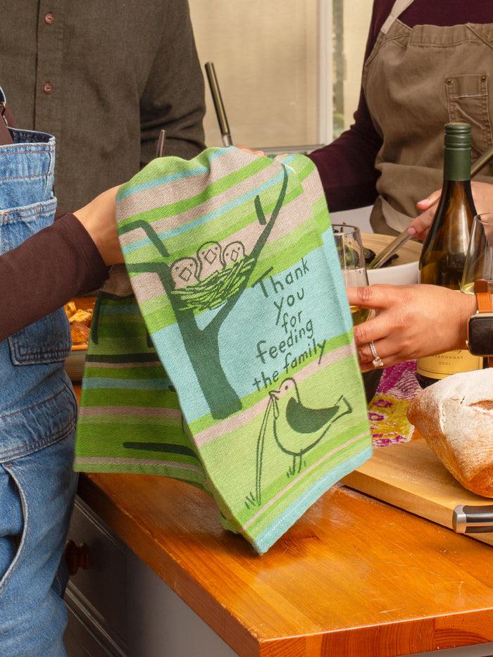 Blue Q Thank You For Feeding The Family Dish Towel