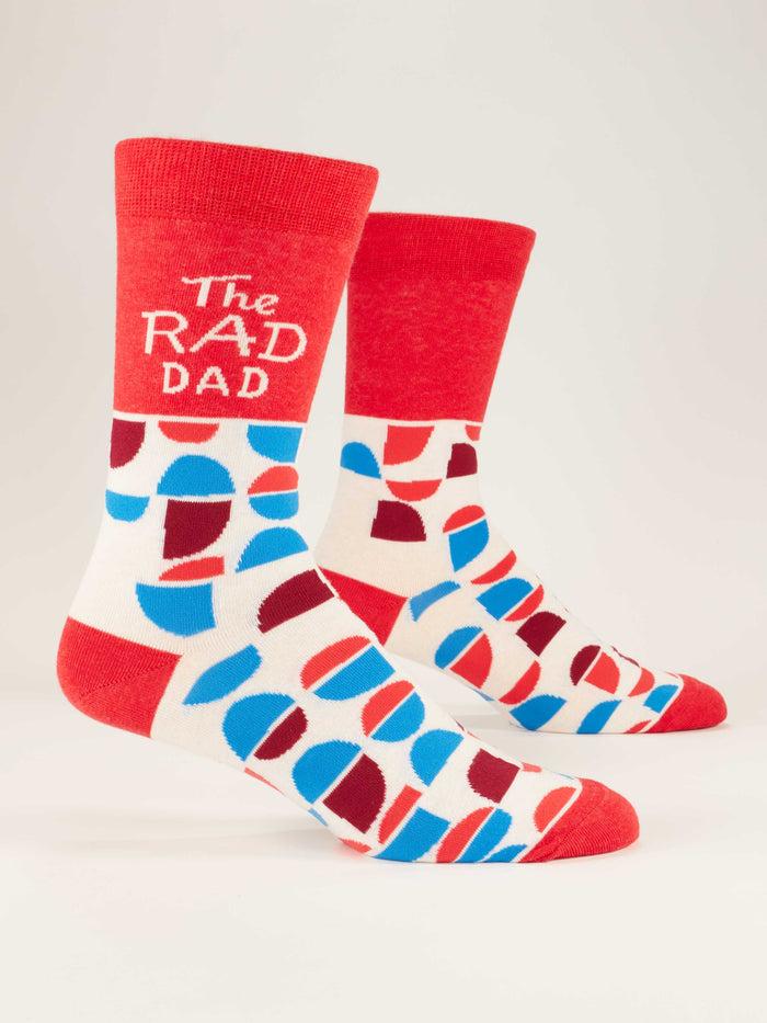 blue q The Rad Dad M-Crew Socks
