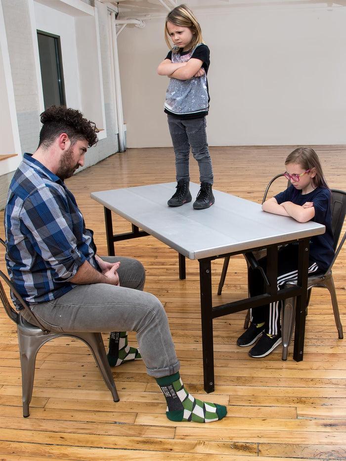 Blue Q This Meeting Is Bullshit M-Crew Socks