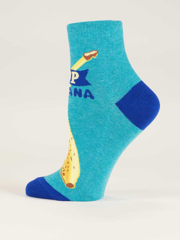 Blue Q Top Banana W-Ankle Socks