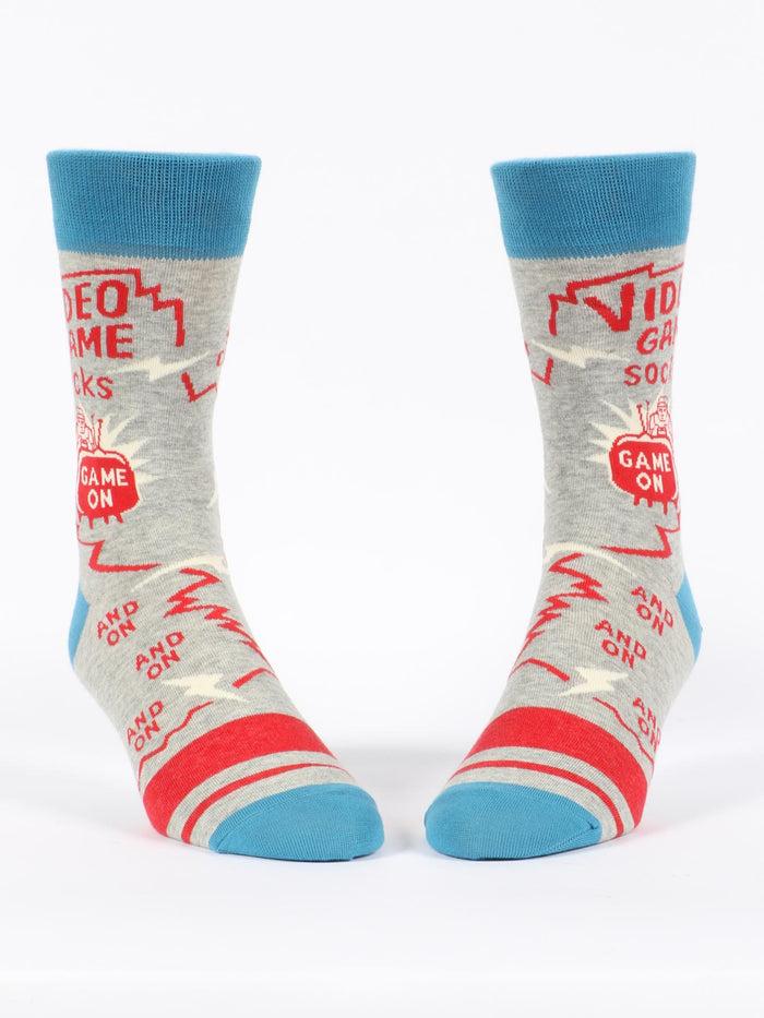 Blue Q Video Game M-Crew Socks
