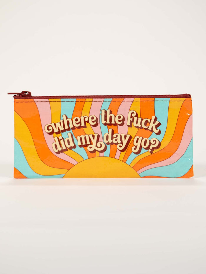 blue q Where'd My Day Go Pencil Case