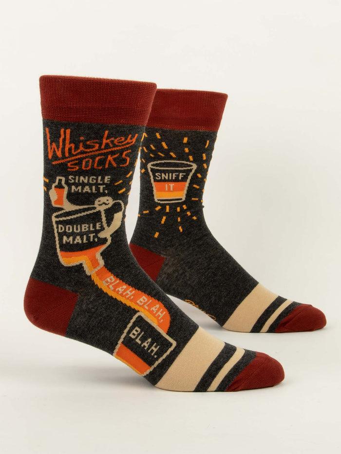 Blue Q Whiskey M-Crew Socks