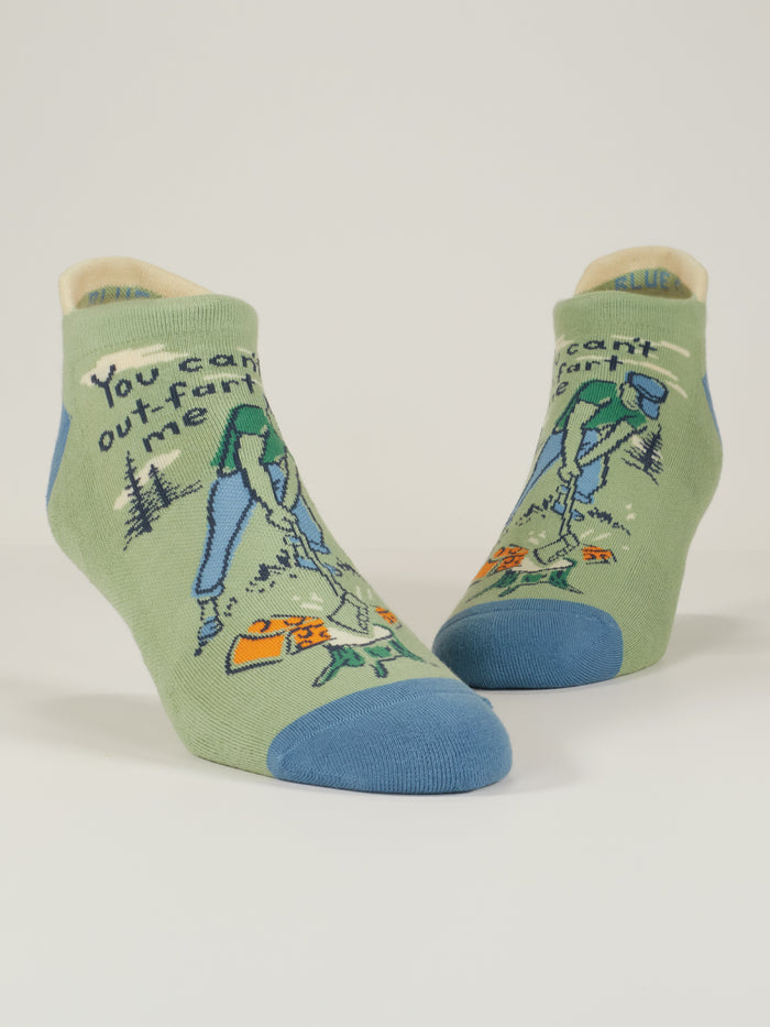 Blue Q You Can't Out-Fart Me Sneaker Socks