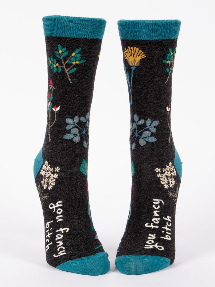 Blue Q You Fancy Bitch W-Crew Socks