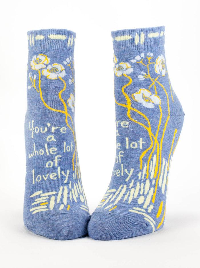 blue q You're A Whole Lotta Lovely W-Ankle Socks