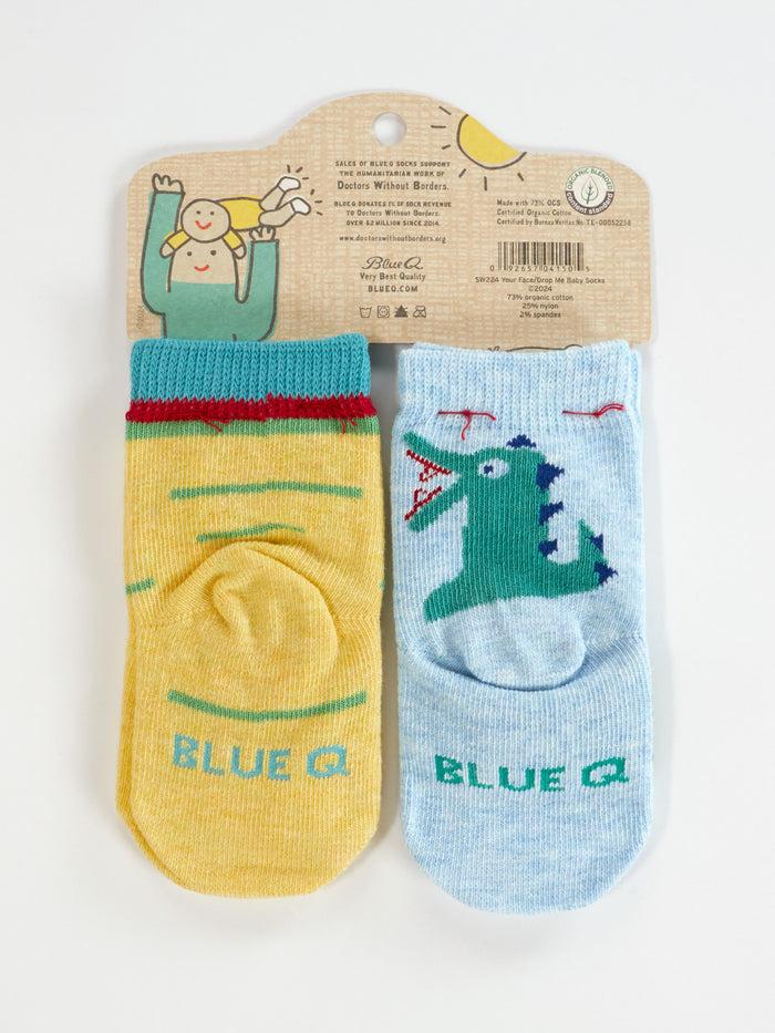 Blue Q I Love Your Face/ If You Drop Me I'll Remember Baby Socks