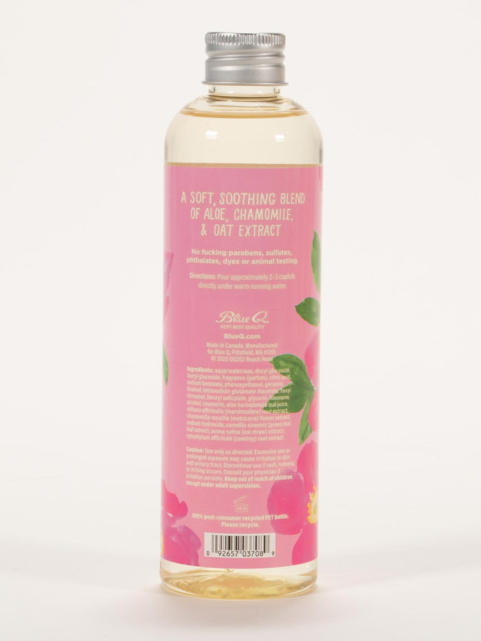 Blue Q I'm A Delicate Fucking Flower Natural Bubble Bath - Beach Rose Lemon Blossom & Sea Salt