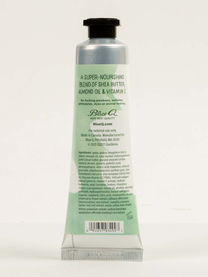 Blue Q I'm A Delicate Fucking Flower Natural Hand Cream - Gardenia & A Bit Of Sandalwood