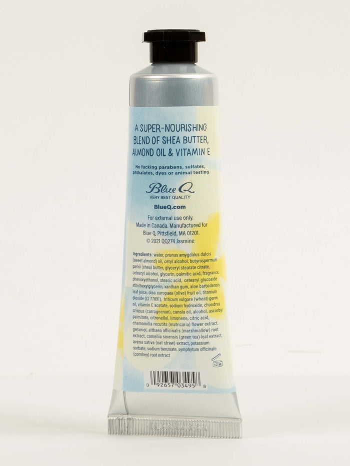 Blue Q I'm A Delicate Fucking Flower Natural Hand Cream - Jasmine With Orange Peel & Pear