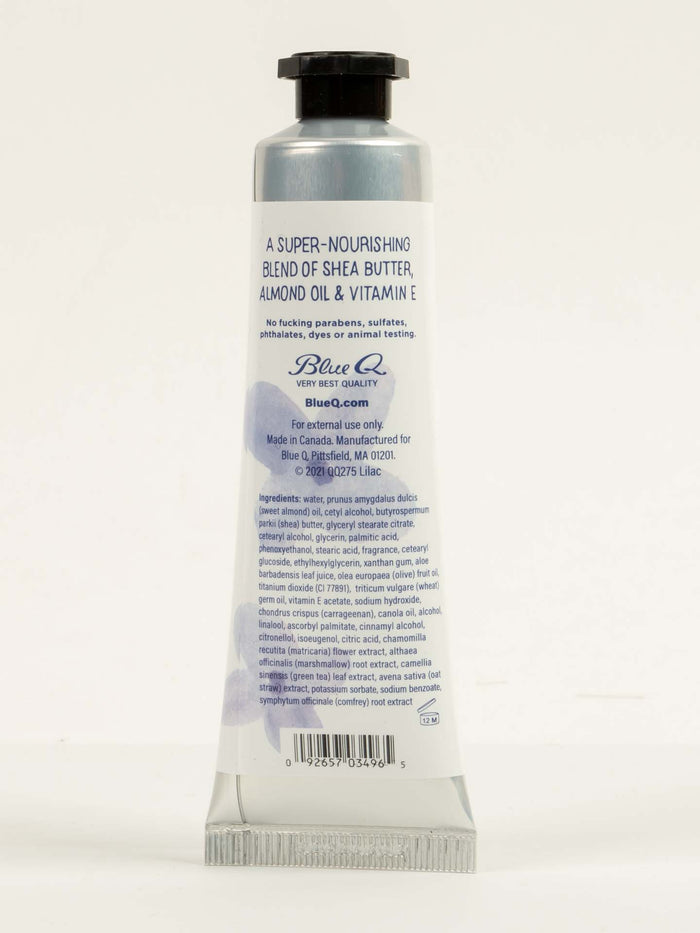 Blue Q I'm A Delicate Fucking Flower Natural Hand Cream - Lilac With Some Basil & Rose