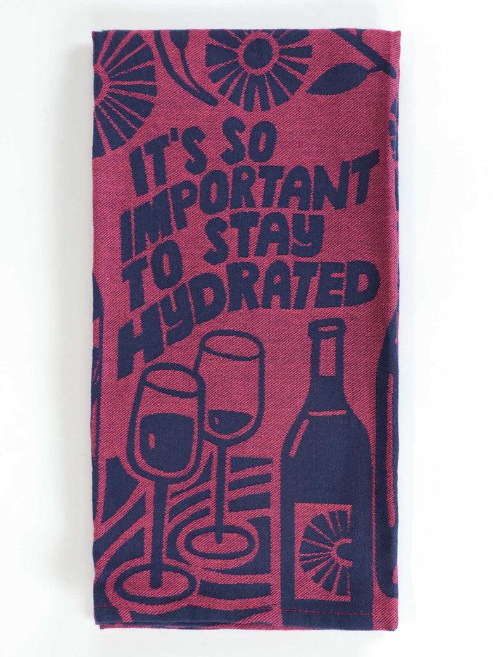 blue q It's So Important To Stay Hydrated Dish Towel